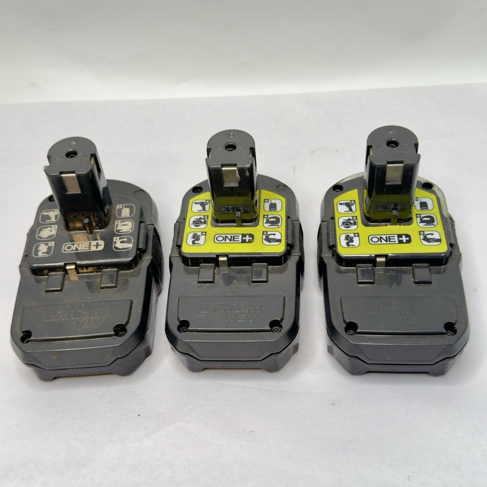 Ryobi 18volt Batteries P190 For Parts Not Working Lot Of 3 - Picture 7 of 9
